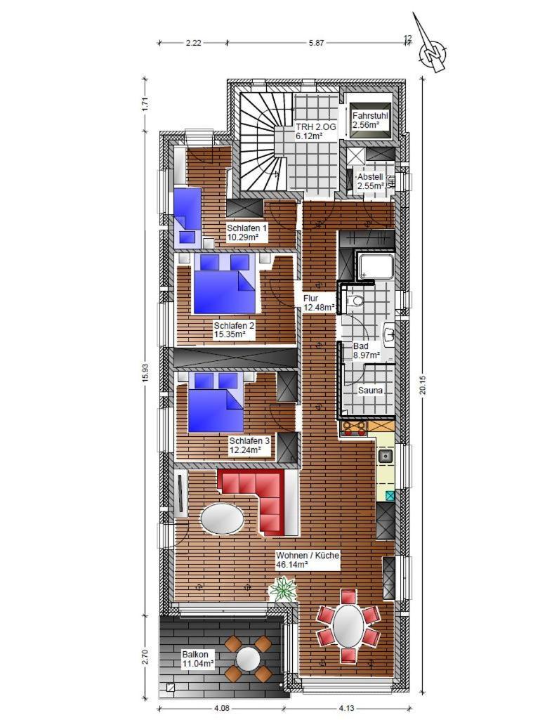 Brise- direkt am Wasser, Hafenblick, Fahrstuhl, Sauna, ueberdachter Balkon Olpenitz Exterior foto